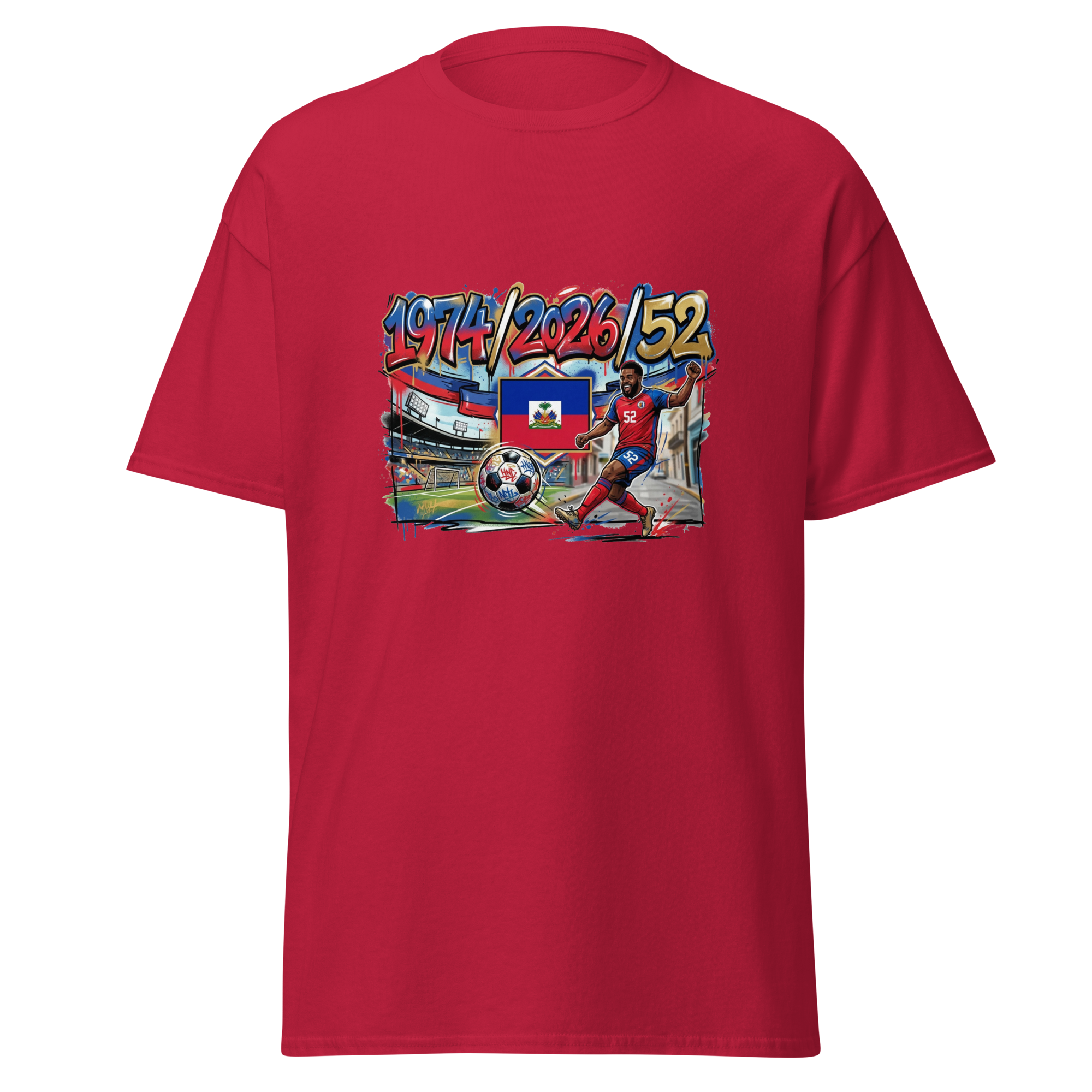 Haiti World Cup Unisex T-Shirt 100% Cotton